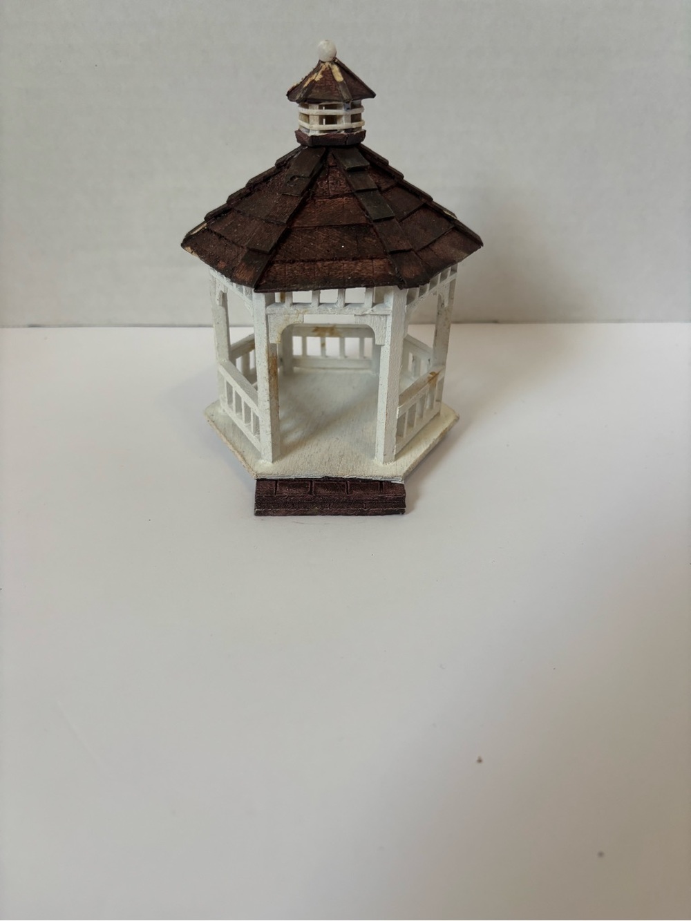 White and Brown Decorative Gazebo Figurine - Home Accents